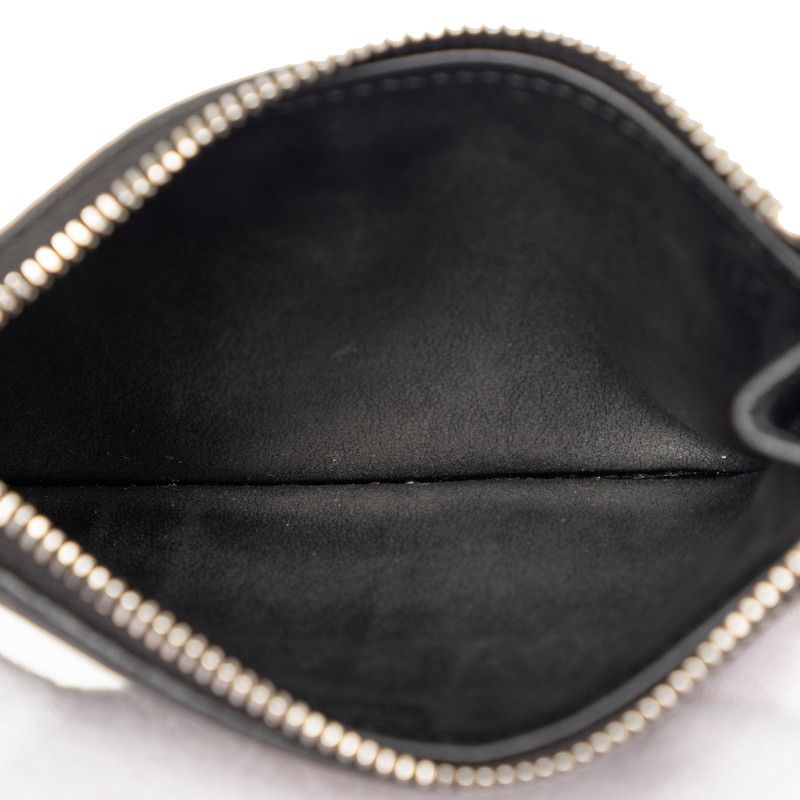 Prada Card Case Coin Fragment Black Leather — view 4
