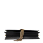 Saint Laurent YSL Logo Tassel Chain Wallet Shoulder Bag Black Leather 1 — view 3
