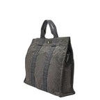 Hermes Her Line GM Tote Gray Canvas — view 2
