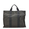 Hermes Her Line GM Tote Gray Canvas