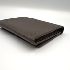 Louis Vuitton Amberop Carte de Visite Taiga Initial Leather Brown Card Case — view 5
