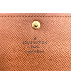 Louis Vuitton Pochette Porte-Monnaie Cles Monogram Brown Bifold Wallet Gold — view 4