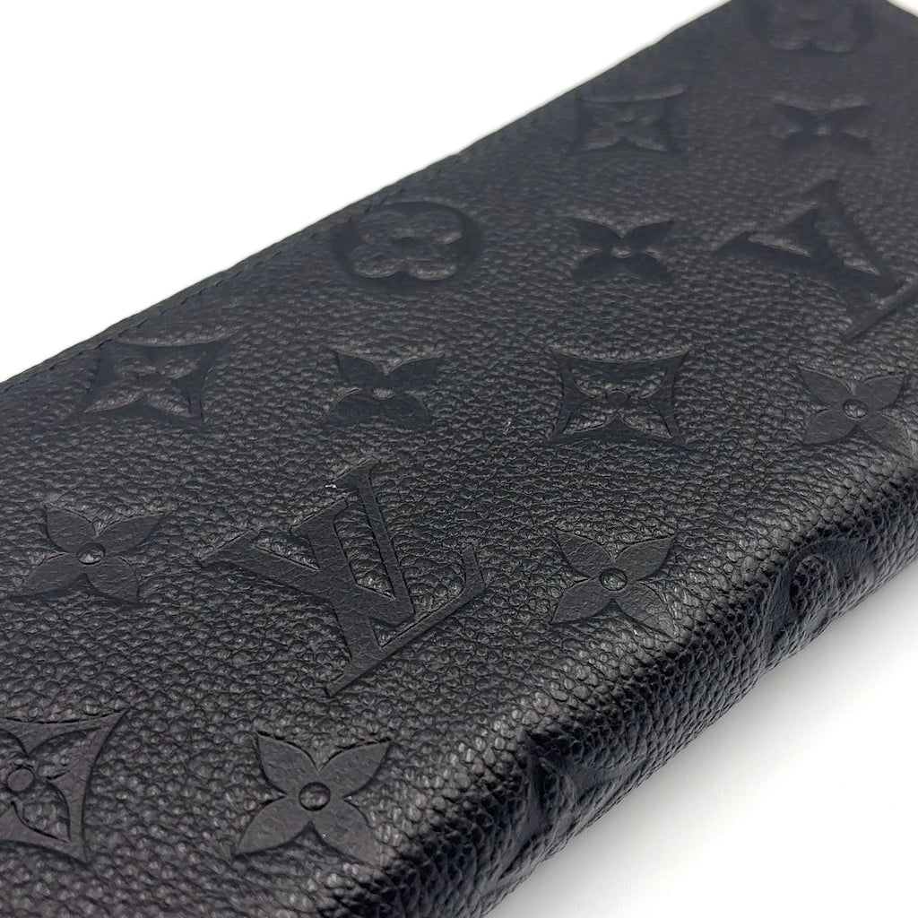 Louis Vuitton Portefeuille Clemence Monogram Empreinte Leather Black Round — view 7