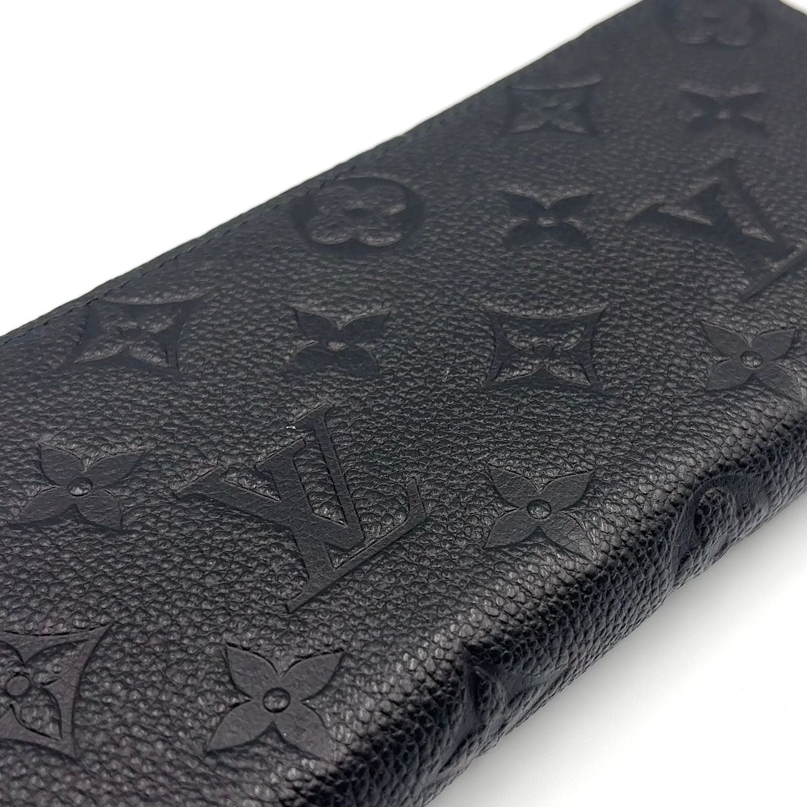 Louis Vuitton Portefeuille Clemence Monogram Empreinte Leather Black Round — view 7