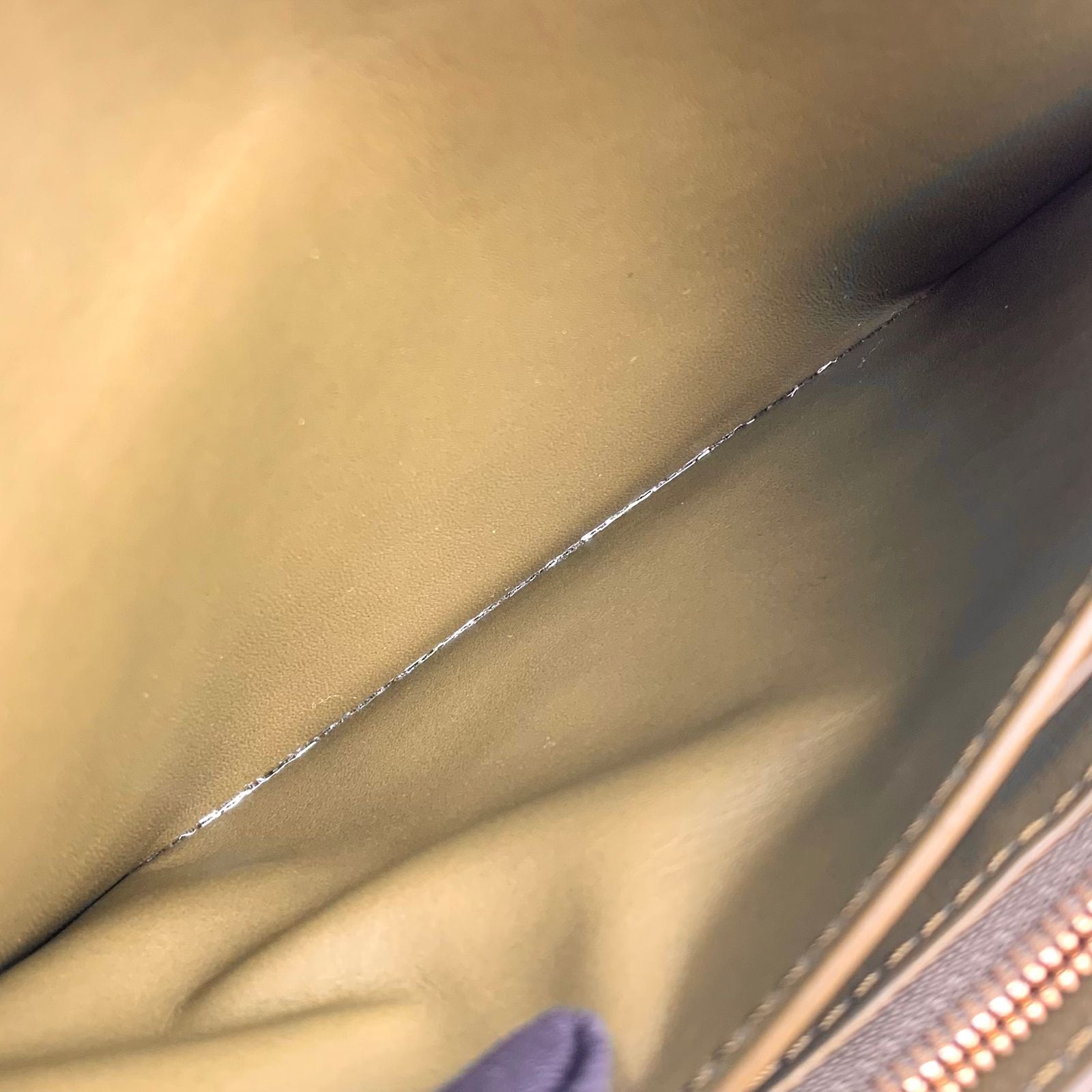 Loewe Continental Leather Khaki Brown Wallet Gold — view 6