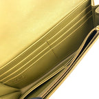 Loewe Continental Leather Khaki Brown Wallet Gold — view 3
