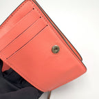 Louis Vuitton Portefeuille Ku Mahina Leather Coral Pink Bifold Wallet Silver — view 9
