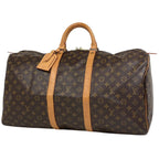 Louis Vuitton Keepall 55 Boston Bag Monogram Brown