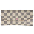 Louis Vuitton Portefeuille Emily Wallet Damier Azur White Rose Ballerine