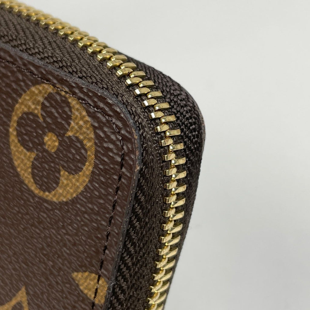 Louis Vuitton Portefeuille Clemence Zip Around Wallet Monogram Brown Rose — view 4