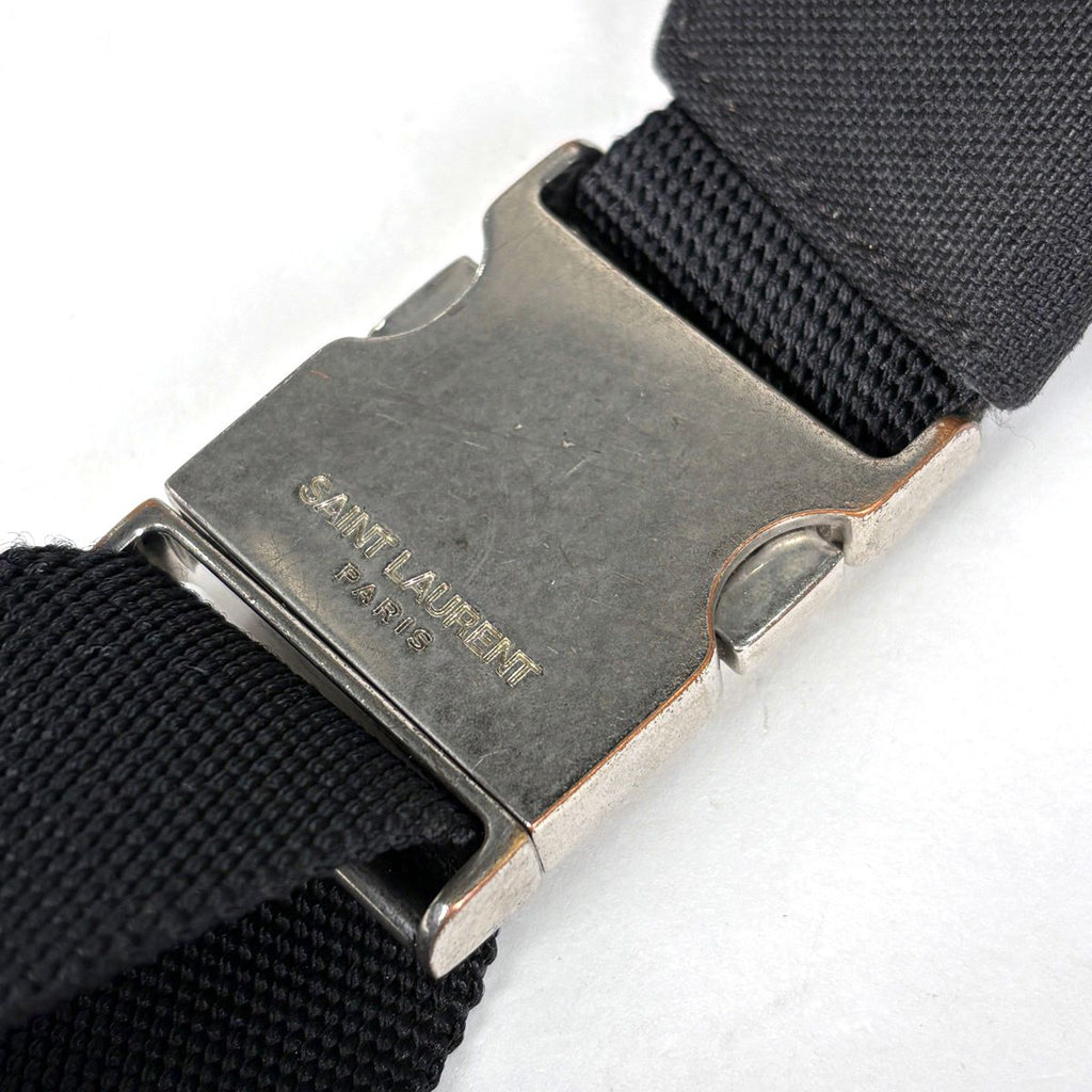 Saint Laurent Paris City Belt Bag Canvas Black — view 6