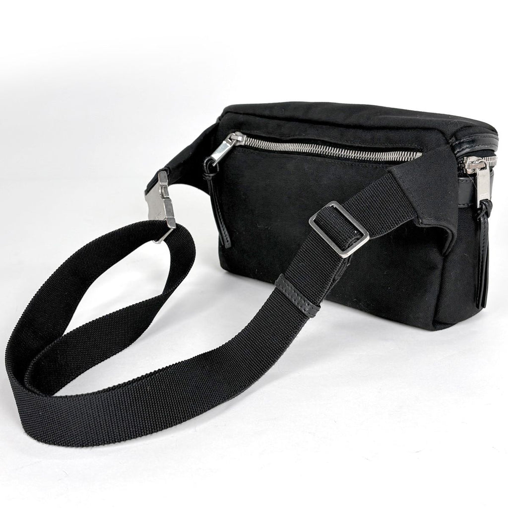 Saint Laurent Paris City Belt Bag Canvas Black — view 2