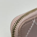 Chanel CC Logo Card Case Wild Stitch Coin Leather Pink — view 6