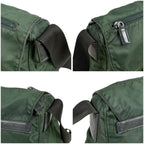 Prada Triangle Logo Shoulder Bag Cross Khaki Tessuto — view 5
