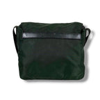 Prada Triangle Logo Shoulder Bag Cross Khaki Tessuto — view 3