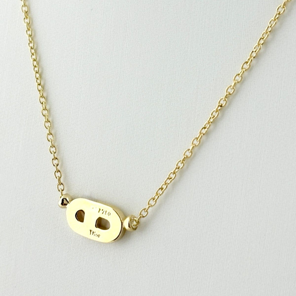 Dior Mere Diamond Necklace YG Yellow Gold Pendant — view 3