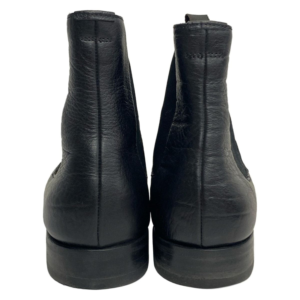 Prada Short Boots 5.5 Black Side Gore Leather — view 3