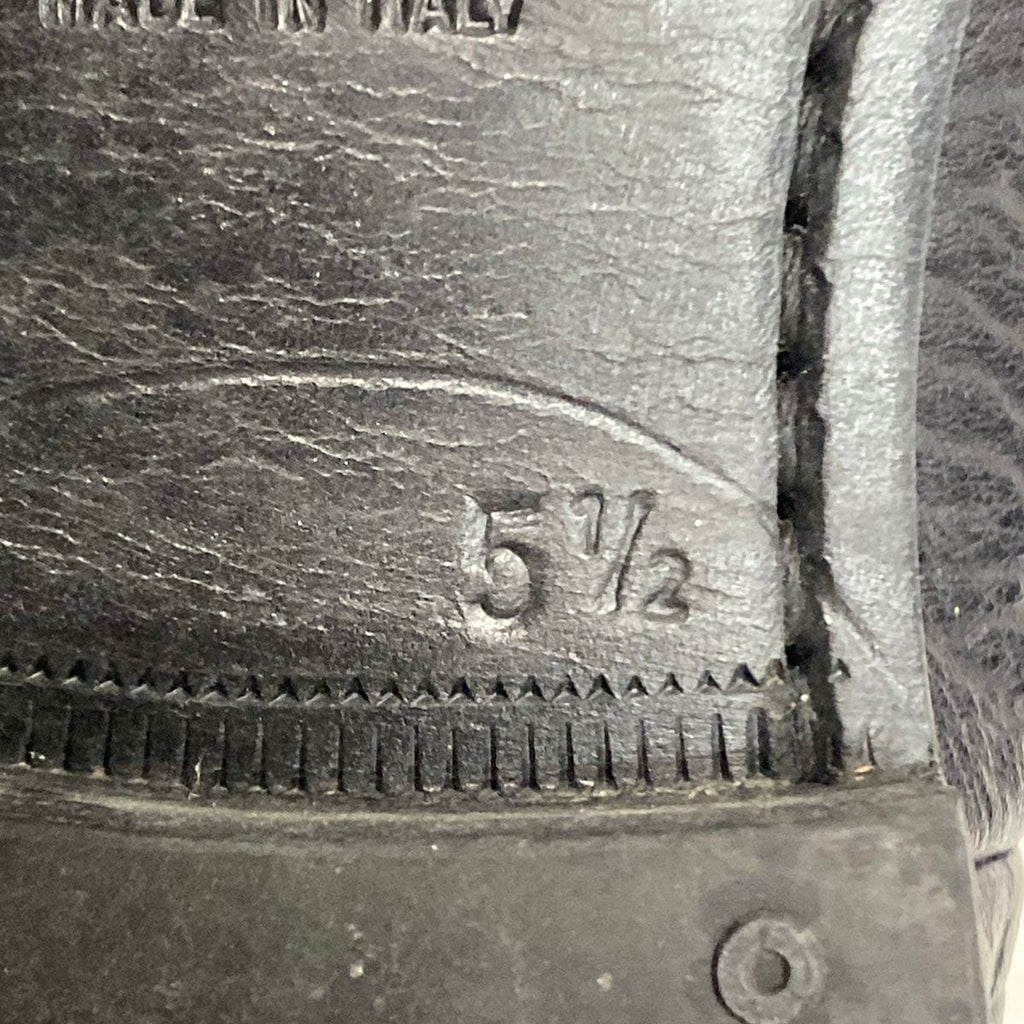Prada Short Boots 5.5 Black Side Gore Leather — view 5