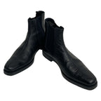 Prada Short Boots 5.5 Black Side Gore Leather — view 2