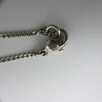 Chanel CC Logo Necklace Camellia Silver Black Vintage — view 5