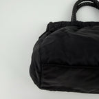 Prada Pocono Handbag Black Nylon Vintage — view 8