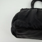 Prada Pocono Handbag Black Nylon Vintage — view 6