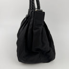 Prada Pocono Handbag Black Nylon Vintage — view 4