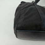 Prada Pocono Tote Black Nylon Leather Vintage — view 8