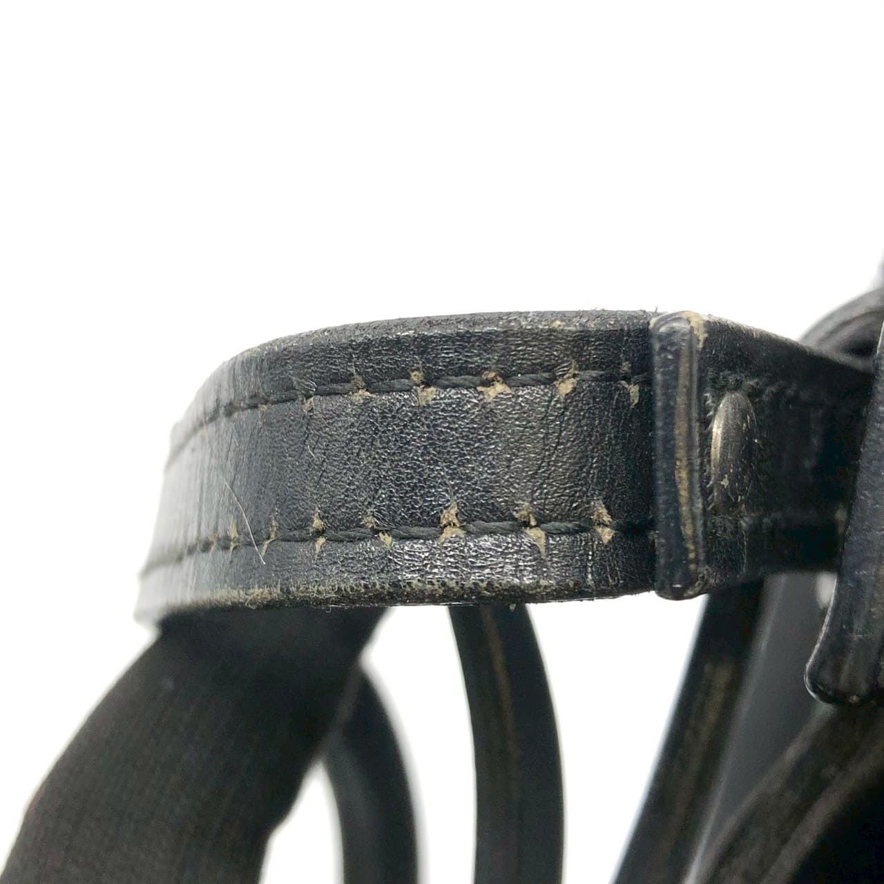 Gucci GG Canvas Tote Leather Black — view 8