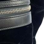 Saint Laurent Paris Sac City Backpack Velour Black — view 9