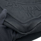 Prada Shoulder Bag Triangle Canvas Black — view 8