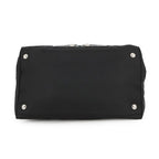 Prada Handbag Triangle Logo Robot Nylon Leather Black 2-Way — view 3