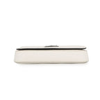 Prada Shoulder Bag Saffiano Triangle Logo Leather White — view 3