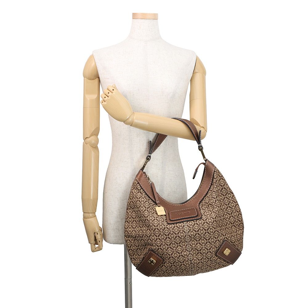 Loewe Handbag New Road Repeat Anagram Shoulder Canvas Leather — view 4