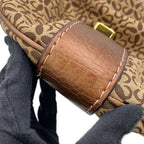 Loewe Handbag New Road Repeat Anagram Shoulder Canvas Leather — view 6