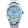 Rolex Oyster Perpetual 31 Roulette Watch Turquoise Blue Dial