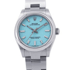 Rolex Oyster Perpetual 31 Roulette Watch Turquoise Blue Dial