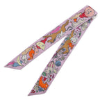 Hermes Scarf Twill a Thousand and One Rabbits Mille Et Un Lapins Silk — view 2