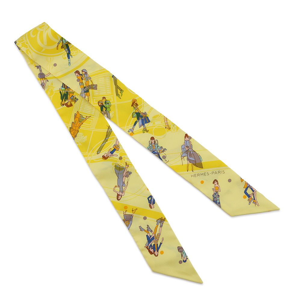 Hermes Scarf Twilly Ex Libris les Parisiennes — view 3