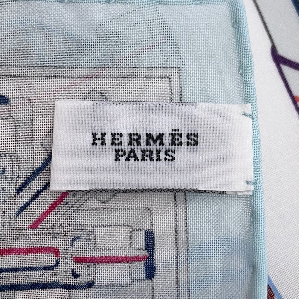 Hermes Handkerchief Sangre en Finesse Cotton — view 2