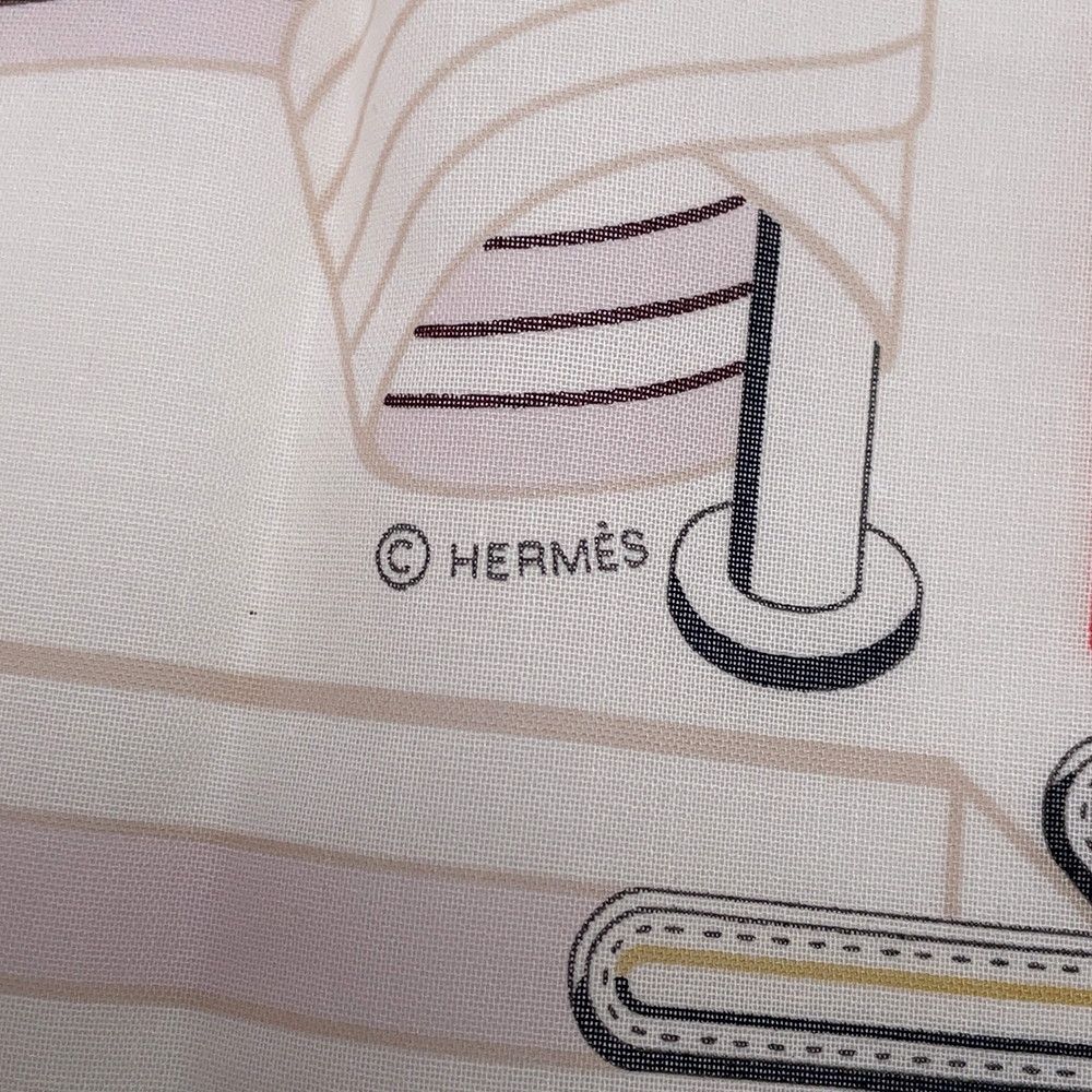 Hermes Handkerchief Sangre en Finesse Cotton — view 4