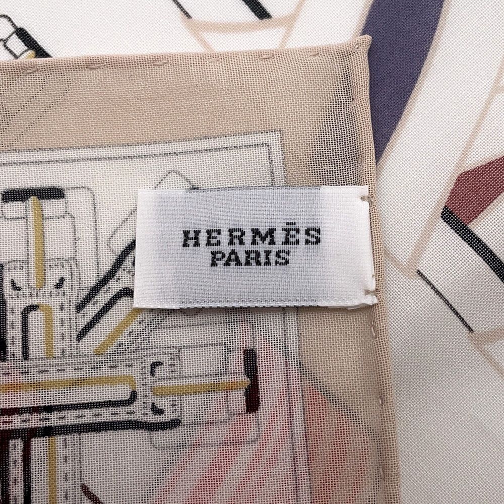 Hermes Handkerchief Sangre en Finesse Cotton — view 3