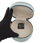 Hermes Pouch Evasion Cotton Marine Silver Case — view 4