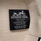 Hermes Pouch Evasion Cotton Marine Silver Case — view 5