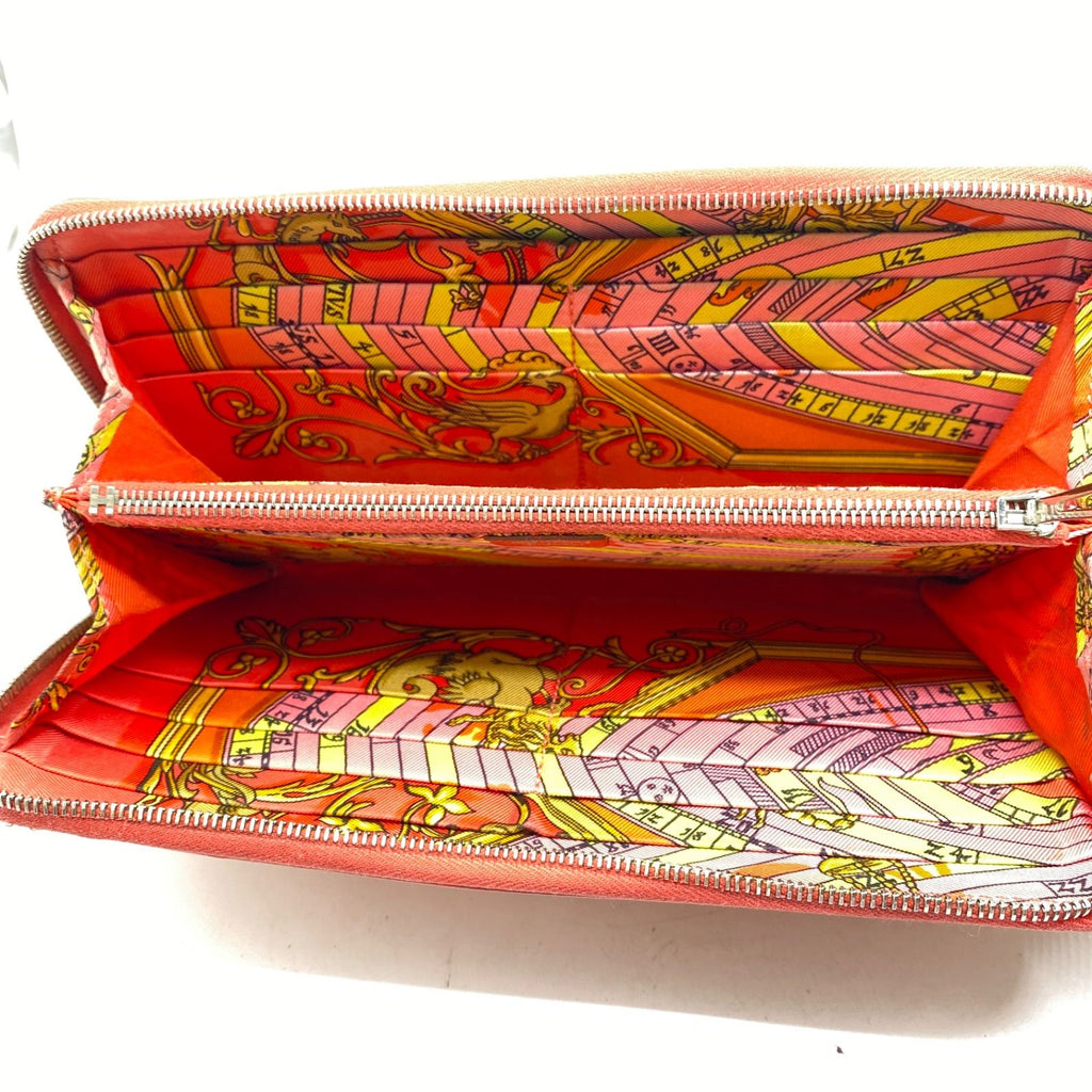 Hermes Wallet Silk in Azap Taiyo Pink — view 4