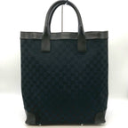 Gucci GG Canvas Tote Leather Black