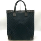Gucci GG Canvas Tote Leather Black — view 2