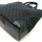 Gucci GG Canvas Tote Leather Black — view 5