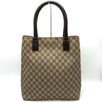 Gucci GG Supreme Tote Leather Beige Brown — view 2