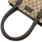 Gucci GG Supreme Tote Leather Beige Brown — view 7